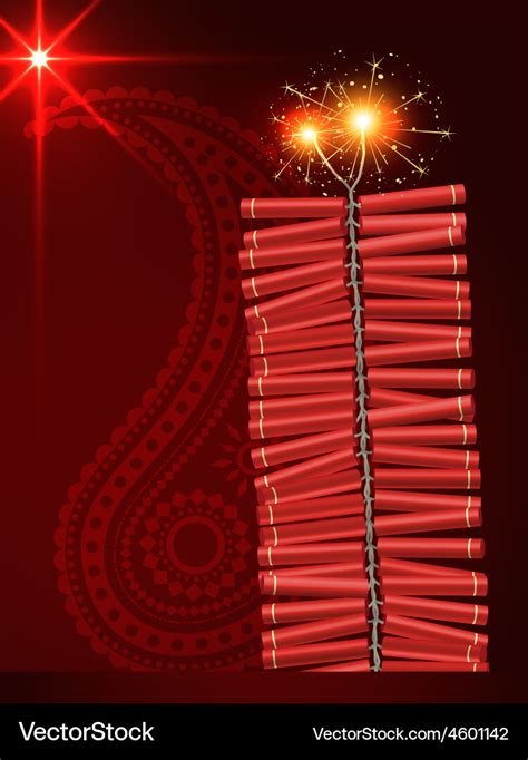 Diwali festival crackers Royalty Free Vector Image