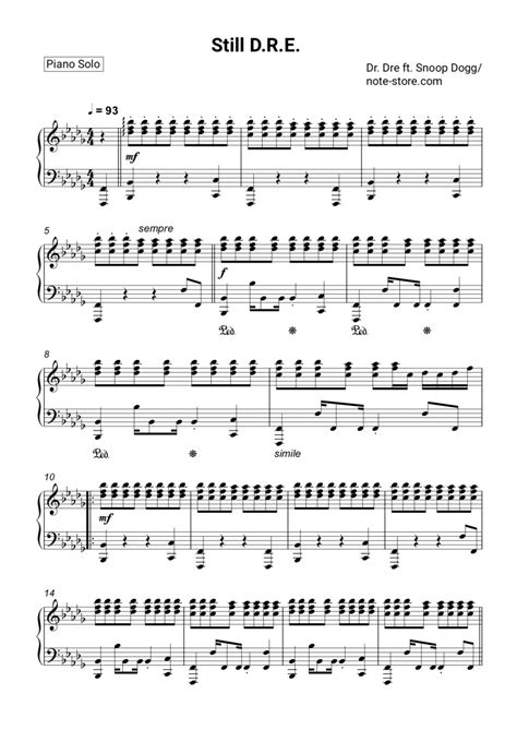 Still Dre Easy Sheet Music For Piano (Solo) | atelier-yuwa.ciao.jp