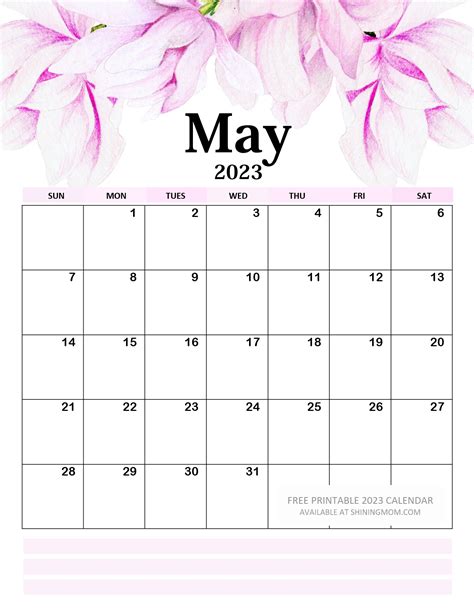 Shining Mom Calendar 2023 - Print Calendar 2023