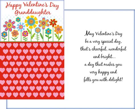 Happy Valentine's Day Granddaughter Card that's cheerful, wonderful and ...