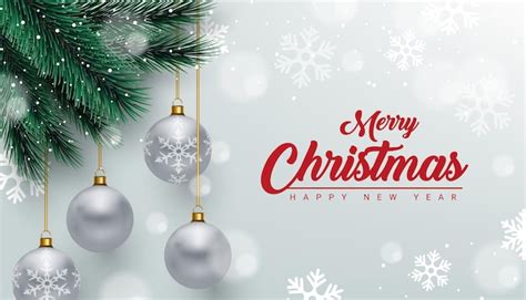 Premium Vector | Beautiful merry christmas and happy new year ...