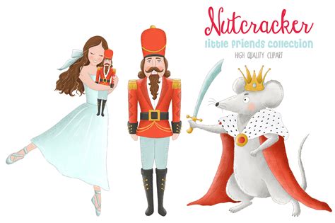 Nutcracker Christmas Ballet Clip Art Graphic by kabankova · Creative Fabrica