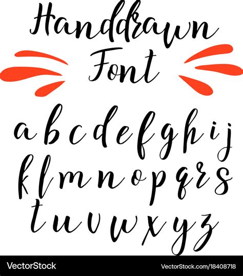 Pretty Calligraphy Fonts Alphabet