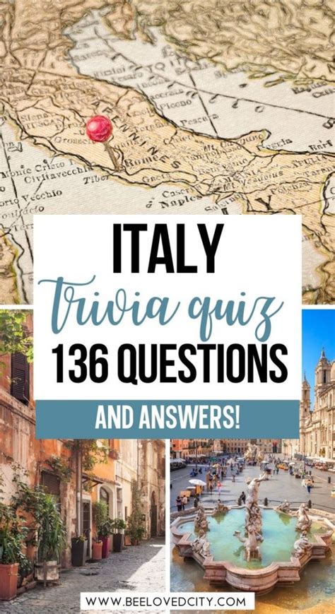 The Ultimate Italy Quiz: 136 Questions & Answers about Italy - BeeLoved City