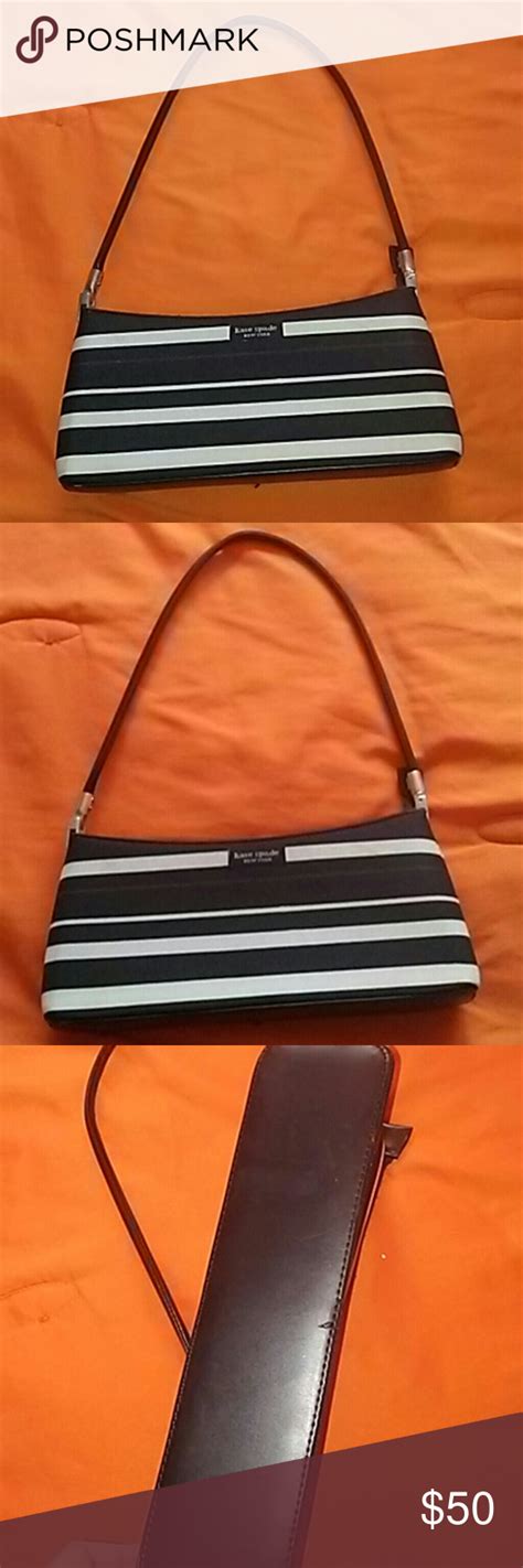 $30 today only Kate Spade black&white stripe purse | Petite purses ...