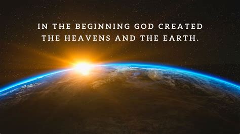 In The Beginning God Created The Heavens And The Earth HD Jesus Wallpapers | HD Wallpapers | ID ...