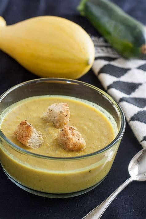 Curried Yellow Squash Soup - GF & Vegan - Binky's Culinary Carnival