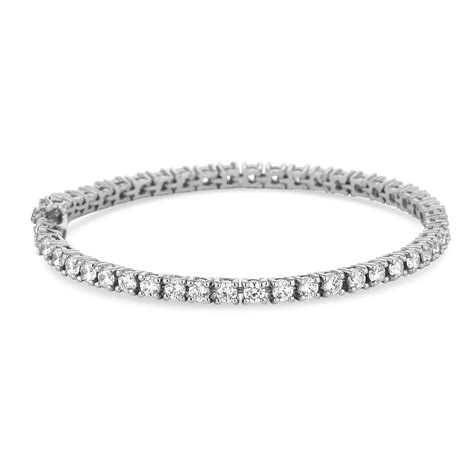 Sterling Silver Cubic Zirconia Tennis Bracelet | Jon Richard