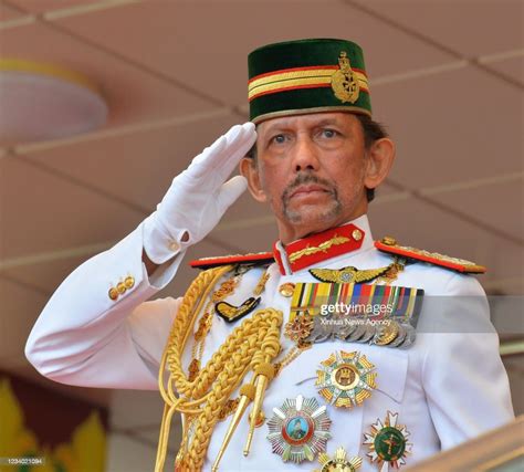 Brunei's Sultan Haji Hassanal Bolkiah salutes to the royal guard of... News Photo - Getty Images