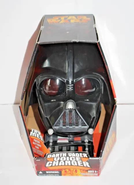 HASBRO STAR WARS Darth Vader Revenge of the Sith Voice Changer Mask Helmet 2005 $19.75 - PicClick