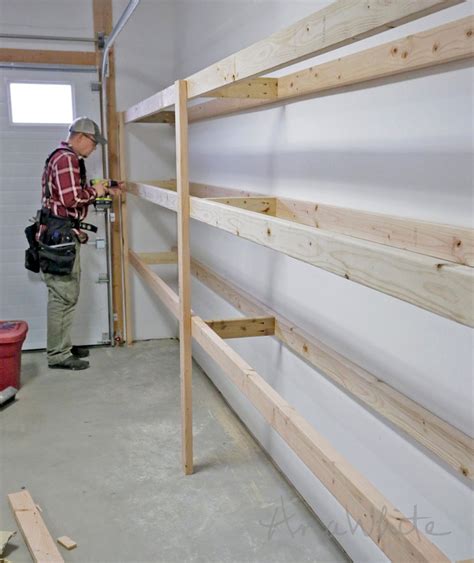 Diy Garage Storage Shelves Plans : Wood Garage Shelf Plans | How To ...