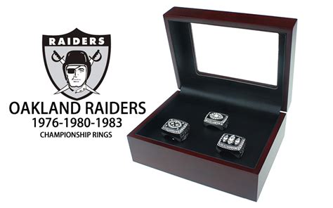 1 set (1976 1980 1983) Oakland Raiders Super Bowl Rings gift for men -Jack sport shop