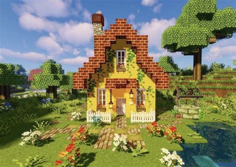 Minecraft: aesthetic cute cottage house! Starter easy house | minecraft youtuber |minecraft tu ...