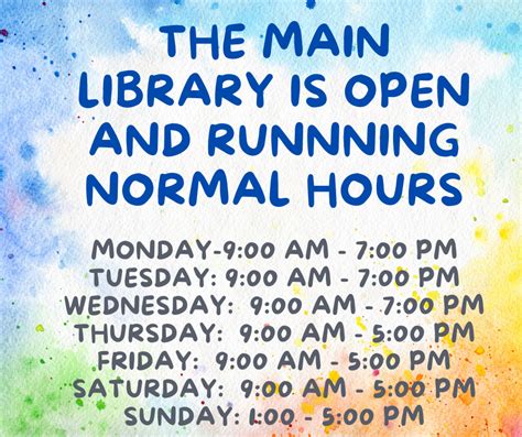 The Main Library is Now Open Normal Hours | Logan-Hocking Public Library