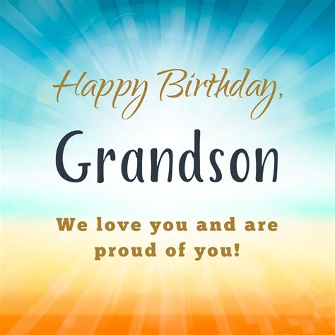 Free Printable Birthday Cards For Grandson