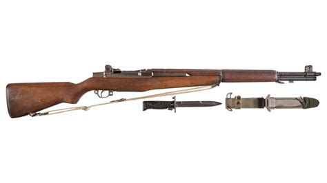 Springfield M1 Garand Rifle with Bayonet and U.S.M.C Hangtag | Rock ...