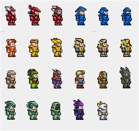 Terraria Armors by Lagator-333 on DeviantArt