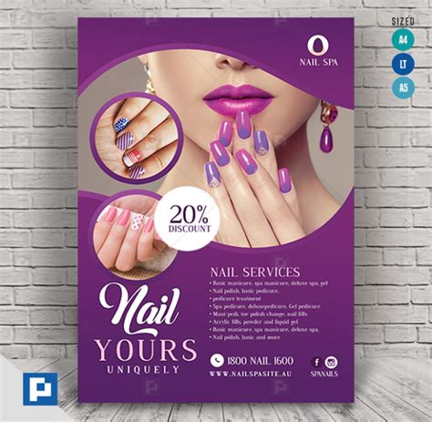 Nail Salon Promotional Flyer - PSDPixel