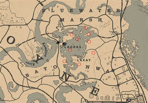 Rdr2 Lady Slipper Orchid Locations Map - Red Dead Redemption 2 ...