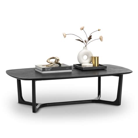 Span Ashwood Oval Coffee Table Black | L3 Home