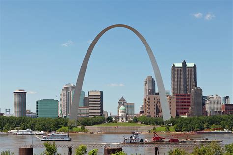 St. Louis Skyline With The Gateway Arch Photograph by Kubrak78 - Pixels