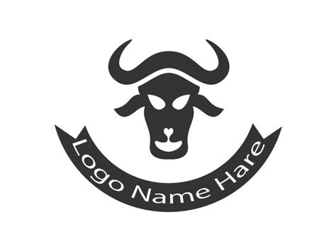 Bull Head logo design idea free vector