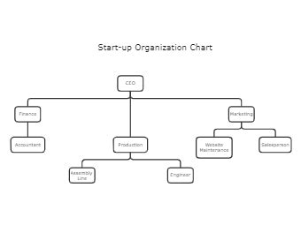 Start Up Organization Chart Template | EdrawMax Templates