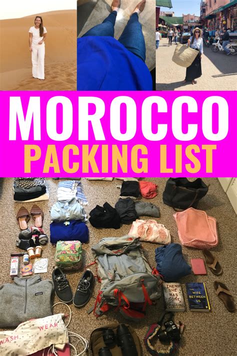 Morocco Packing List