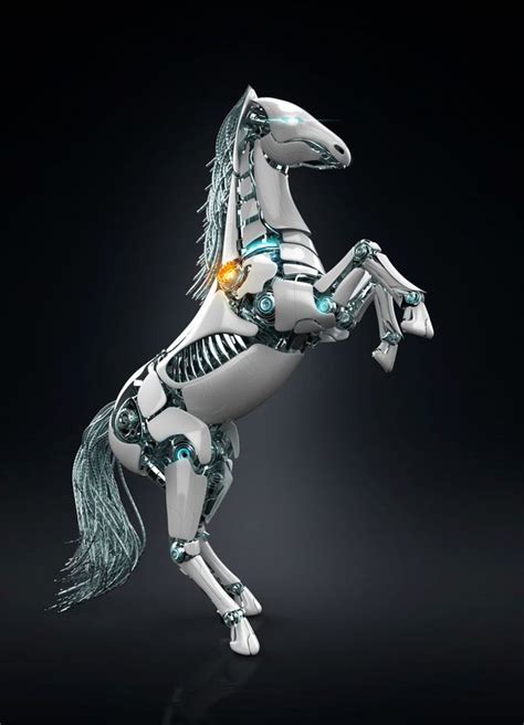 Horse by Serg Klyosov, via Behance #Robots | Robot animal, Robot animals, Robotic animals