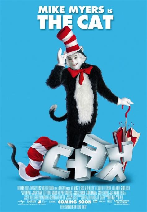 Puppy Dogs & Cats » The Cat In The Hat Movie Poster | Cat in the hat movie, Cat movie, Cats