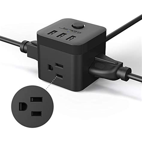 Power Cube, Strip With Usb Travel Power Strip, 3 Outlet USB Charging Ports, 4.92 645195310703 | eBay