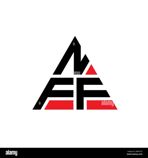 NFF triangle letter logo design with triangle shape. NFF triangle logo ...