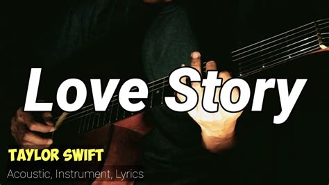 Love Story - Taylor Swift | Karaoke Acoustic & Lyrics - YouTube