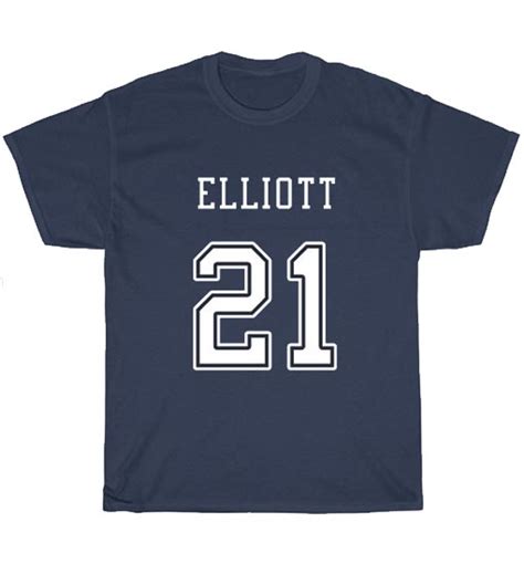 Ezekiel Elliott Jersey Short Sleeve T-Shirts - clothing store near me ...