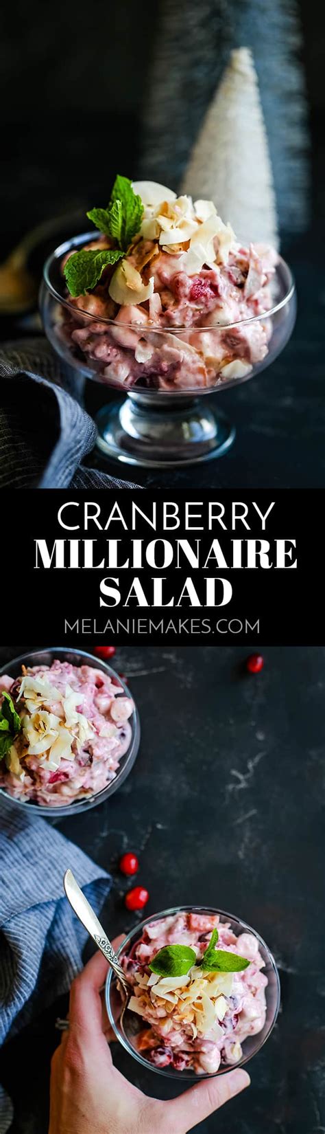 Cranberry Millionaire Salad - Melanie Makes