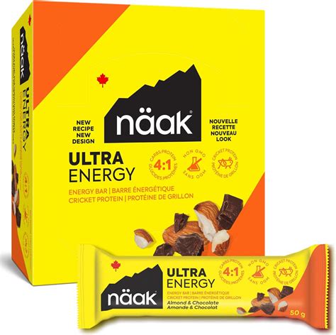 Naak Almond and Chocolate Energy Bar 50g – Good Nature Health Foods