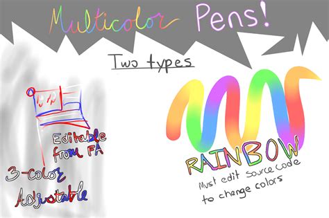 MultiColor Pens for FireAlpaca/MediBang Paint!! by relma2 on DeviantArt