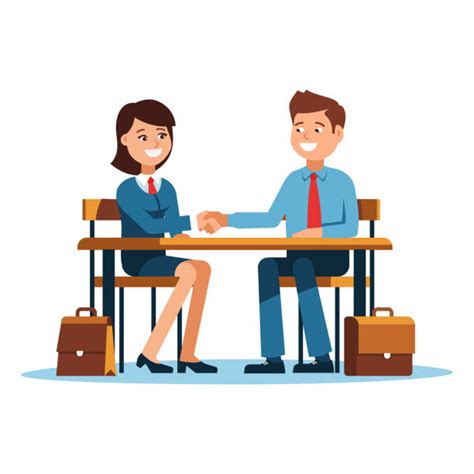 Royalty Free Two People Meeting Clip Art, Vector Images & Illustrations - iStock