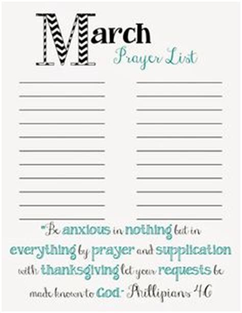 A Bible and prayerful folded hands decorate this printable prayer list ...