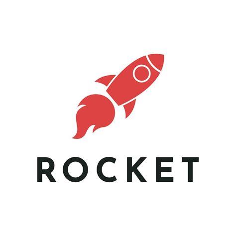 red rocket logo design template 28136828 Vector Art at Vecteezy