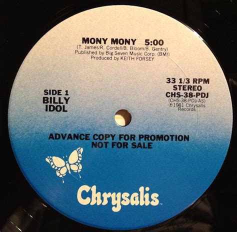 Billy Idol – Mony Mony (1981, Vinyl) - Discogs