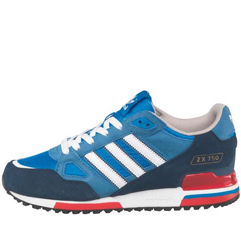 Buy adidas Originals Mens ZX 750 Trainers Bluebird/White/Dark Slate