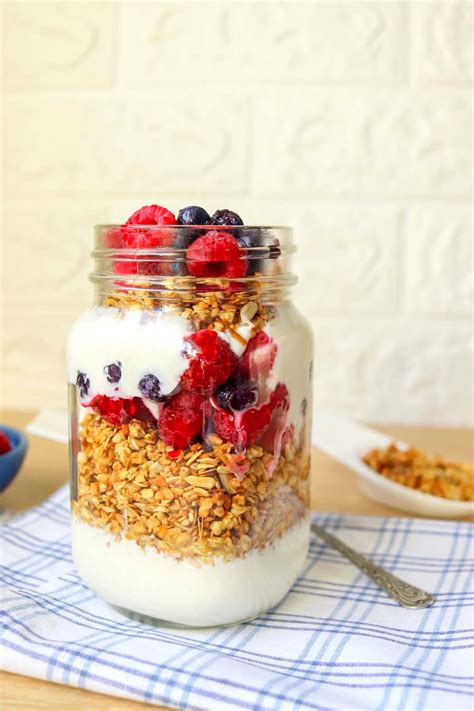 Greek Yogurt Parfait With Homemade Granola