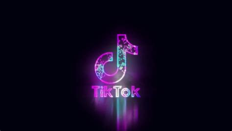 tik tok logo neon sign light Stock Footage Video (100% Royalty-free ...