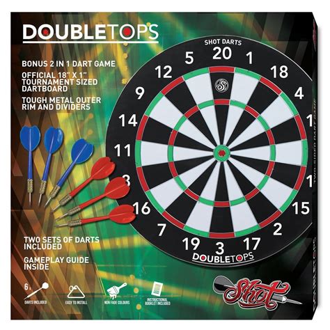 Double Tops Dartboard Game | Shot Darts