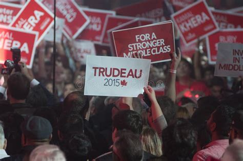 Justin Trudeau Election Rally Editorial Stock Photo - Image of editorial, english: 85051648