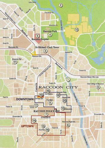 Raccoon City Map - Google Search | Justiceiro, Filmes, Game