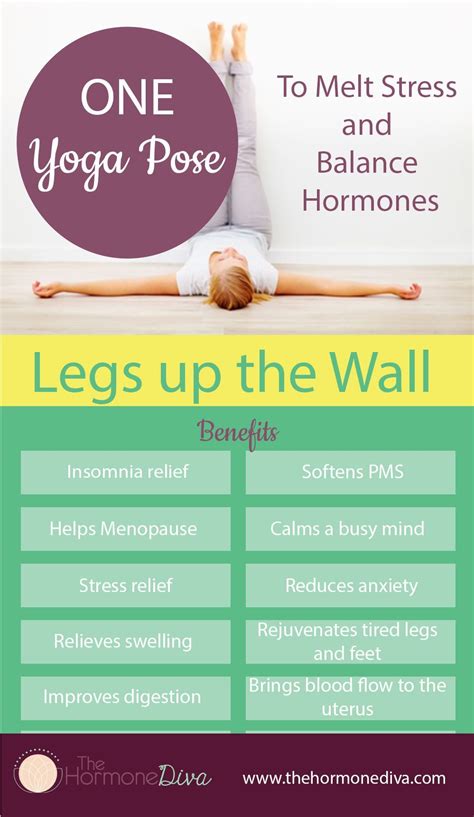 One Yoga Pose to Melt Stress and Balance Hormones | Infographic | The ...