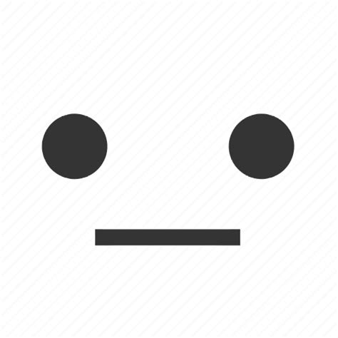 Emotions, face, neutral, reactions, cartoon, emoticon, expression icon - Download on Iconfinder