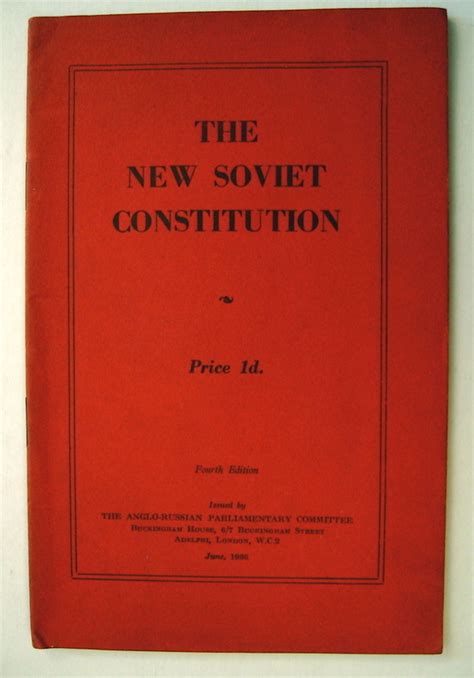 THE NEW SOVIET CONSTITUTION